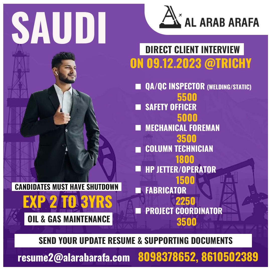 Oil Gas Maintenance Project Wanted For Saudi oil-gas-maintenance-project-wanted-for-saudi