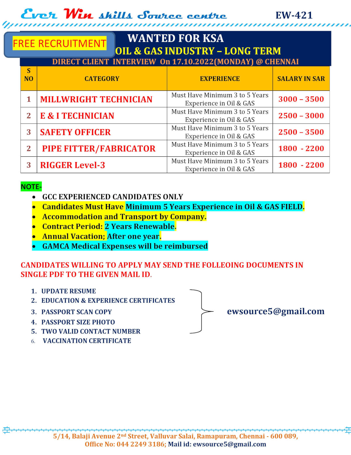 Gulf Jobs Wala: Job Vacancies In Oman For Mechanical, 59%, 43% OFF