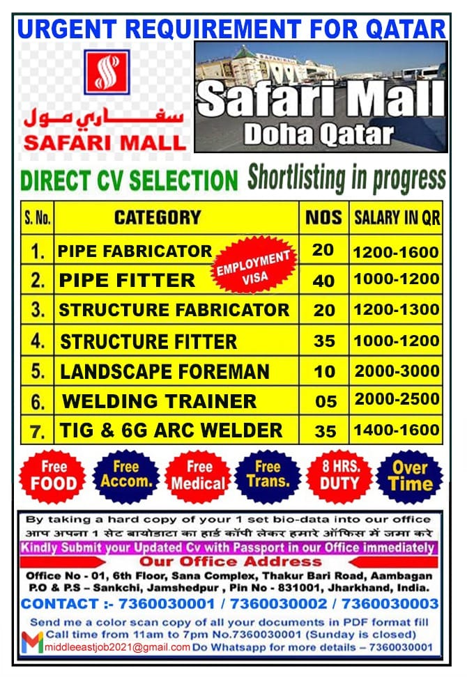 safari hypermarket qatar jobs